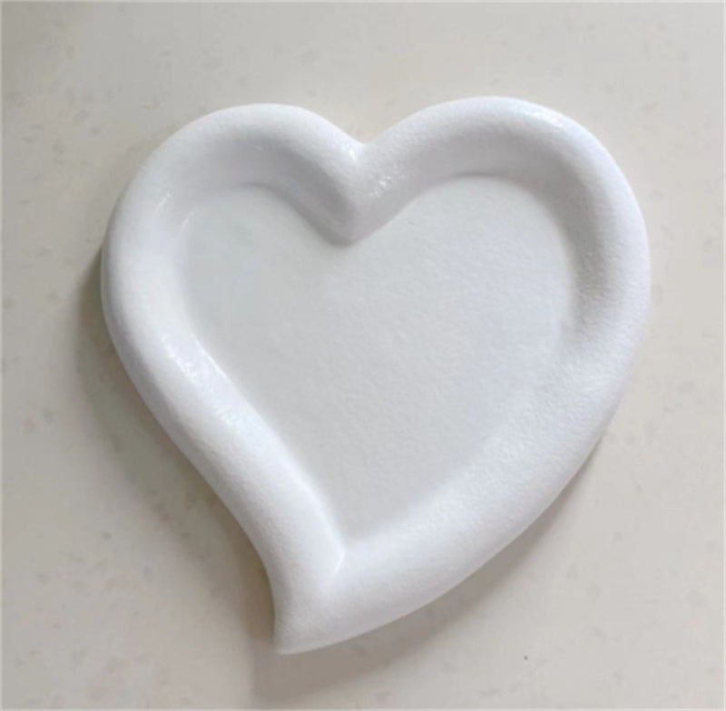 Ins Cute Heart-shaped Jewelry Dish Storage Tray