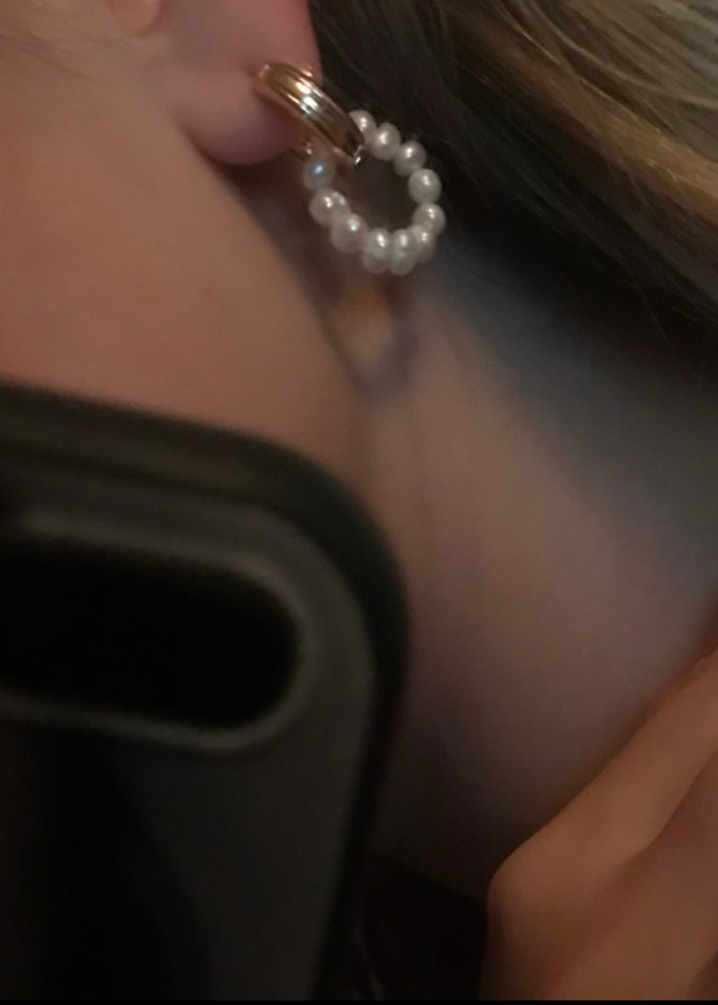 Minimalist Pearl Hoop Earrings "Effortless Everyday Look"