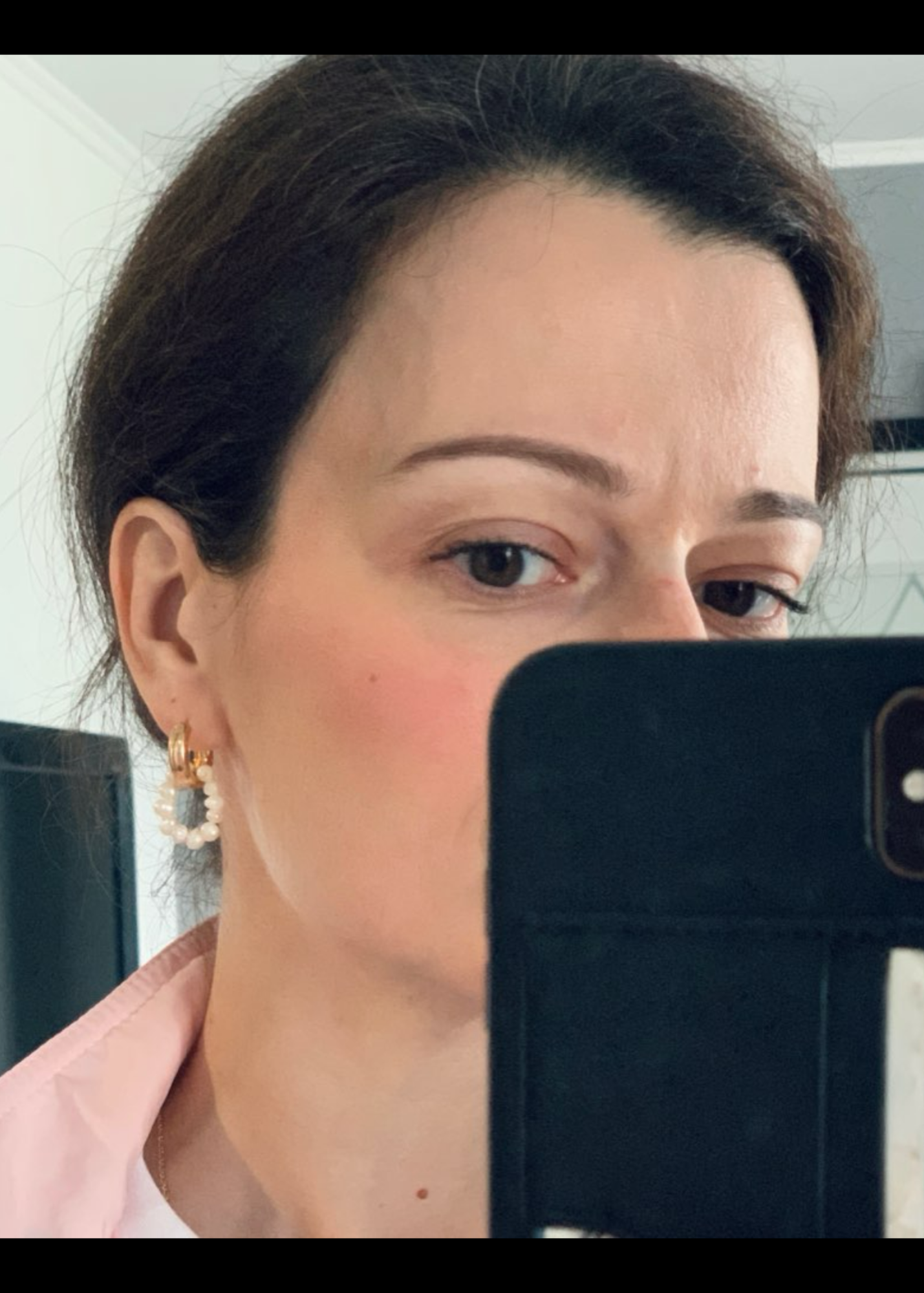 Minimalist Pearl Hoop Earrings "Effortless Everyday Look"